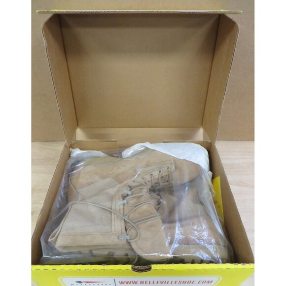 Belleville 790G Gore-Tex Military Combat Boots Tan Vibram Soles Sz 13.5 Mens USA - Picture 8 of 13